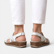 Women's Orthopedic Leather Wedge Sandals