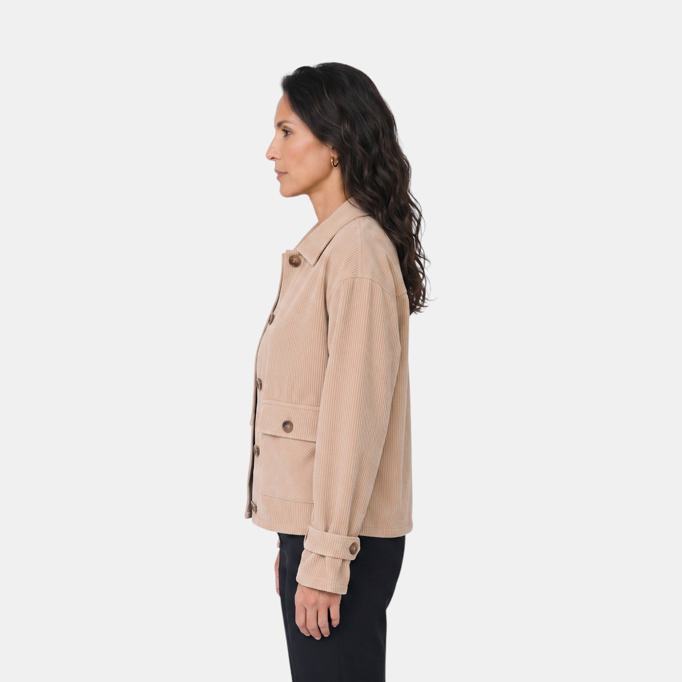 Chaqueta Corta de Pana Mujer Premium