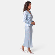 Conjunto Mujer Estampado Falda Larga