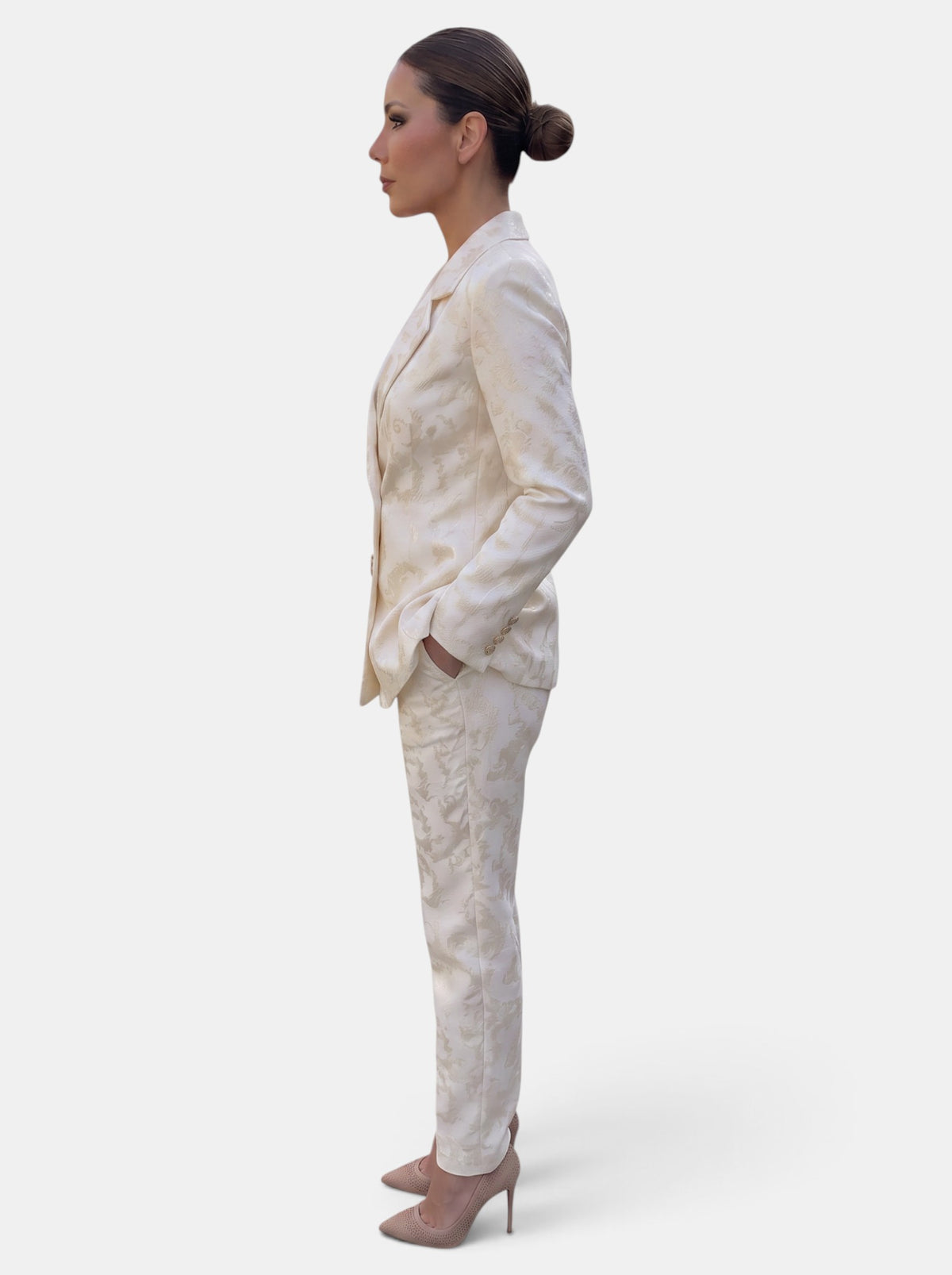 Conjunto Blazer y Pantalón Wide Leg para Mujer