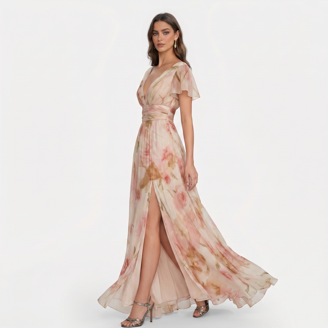 Vestido Largo Floral Mujer