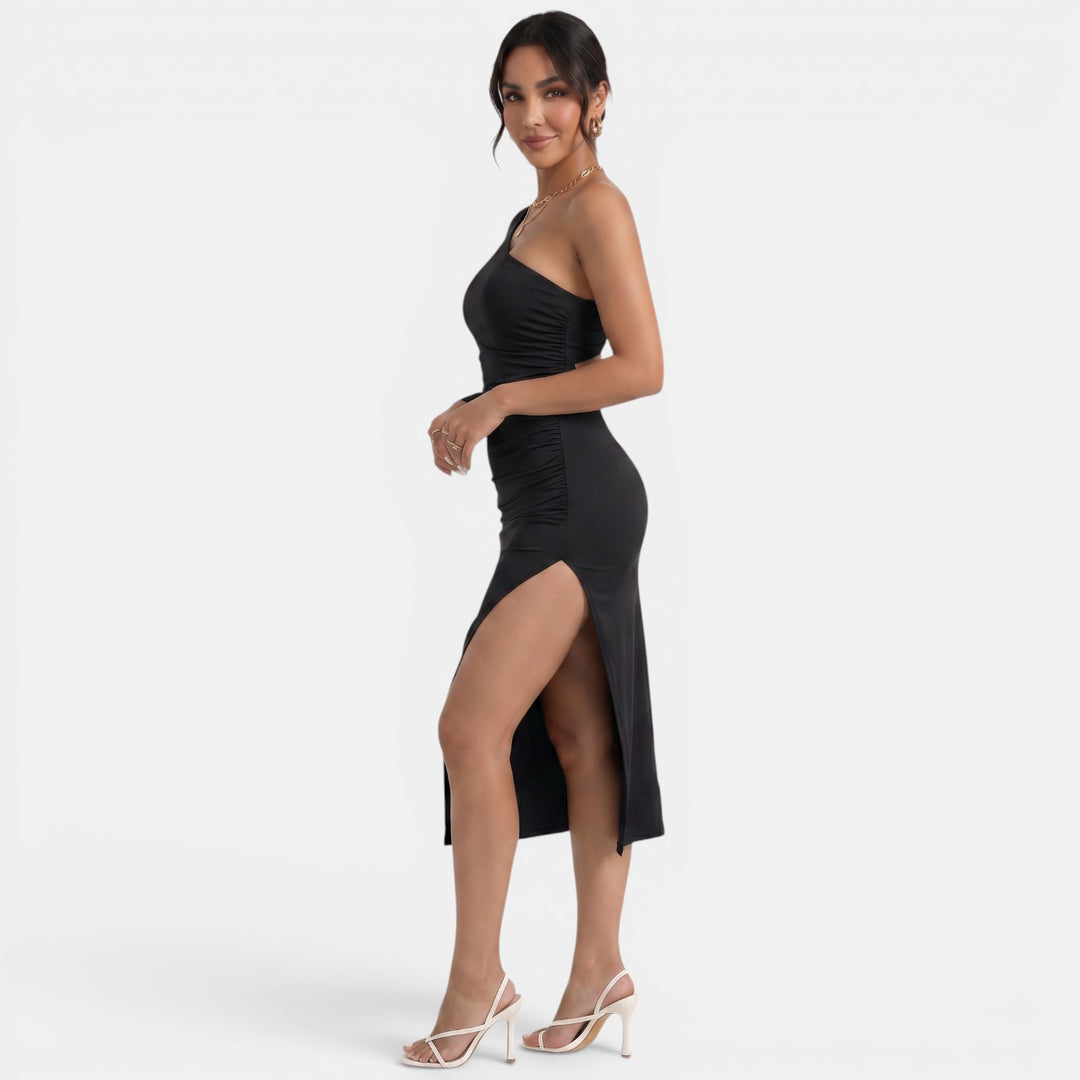 Vestido Midi Negro Elegante