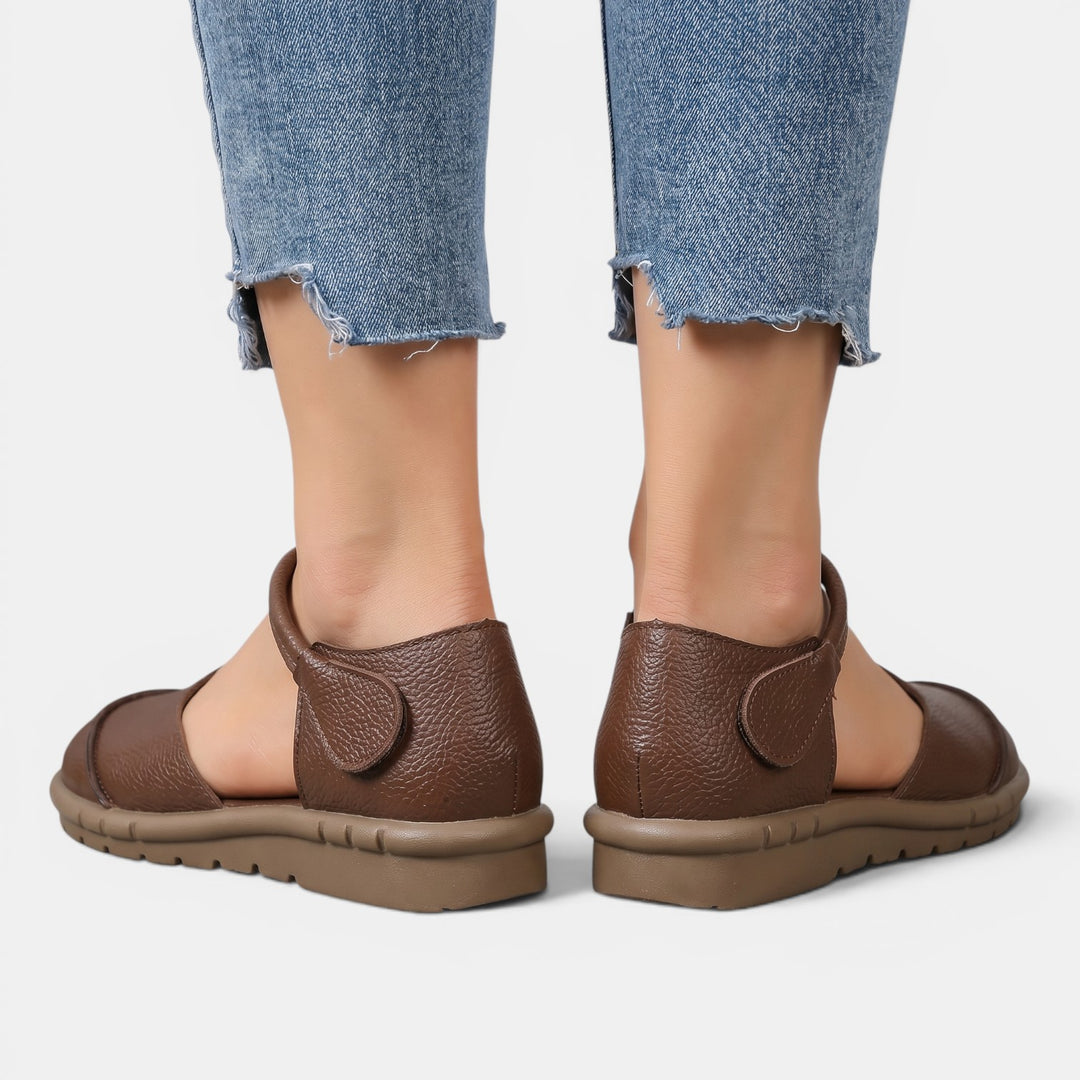 Sandalias Piel Mujer Planas