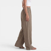 Women's Wide Leg Linen Cotton Summer Pants