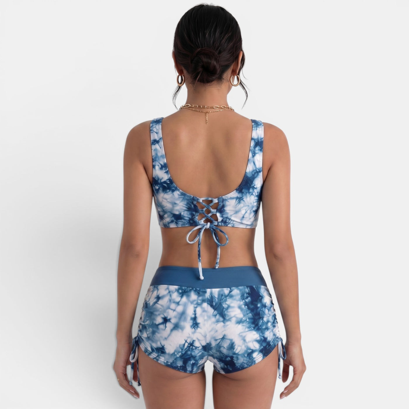 Women's High-Cut Bandeau Swimsuit