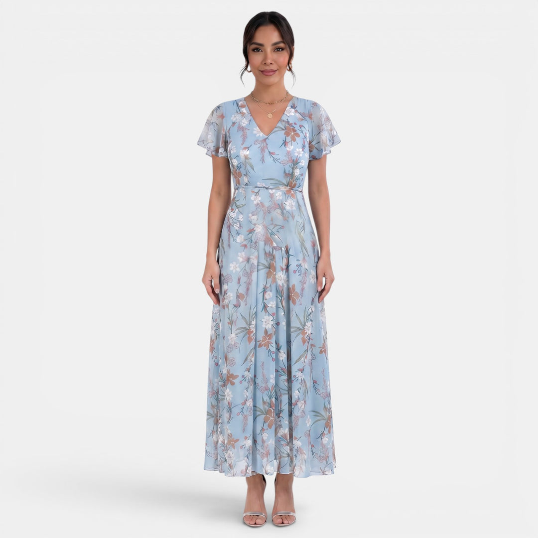 Vestido Maxi Floral Mujer Verano