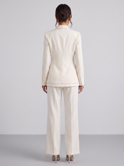 Traje Mujer de Dos Piezas con Americana Entallada y Pantalón