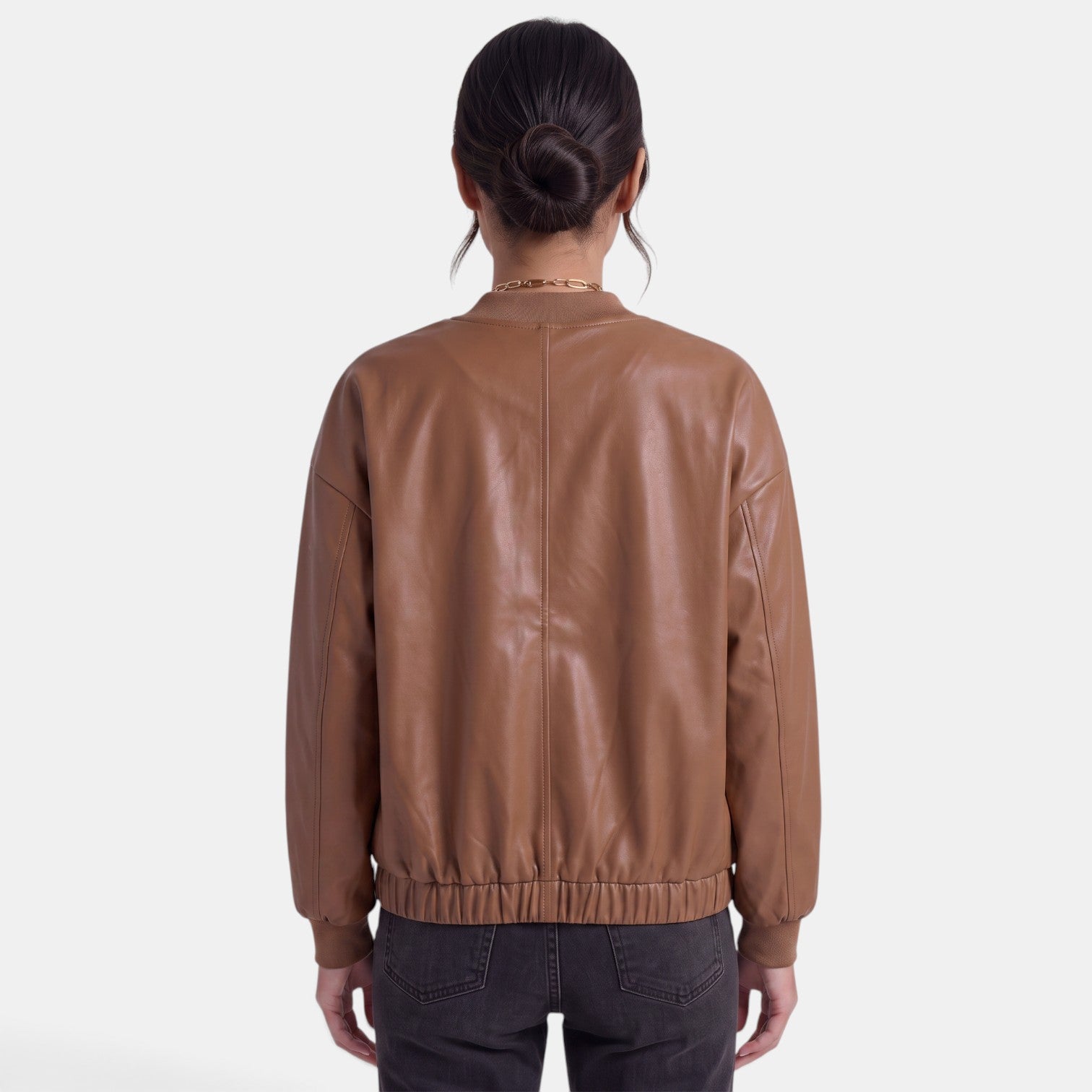 Women's Faux Leather Biker Jacket