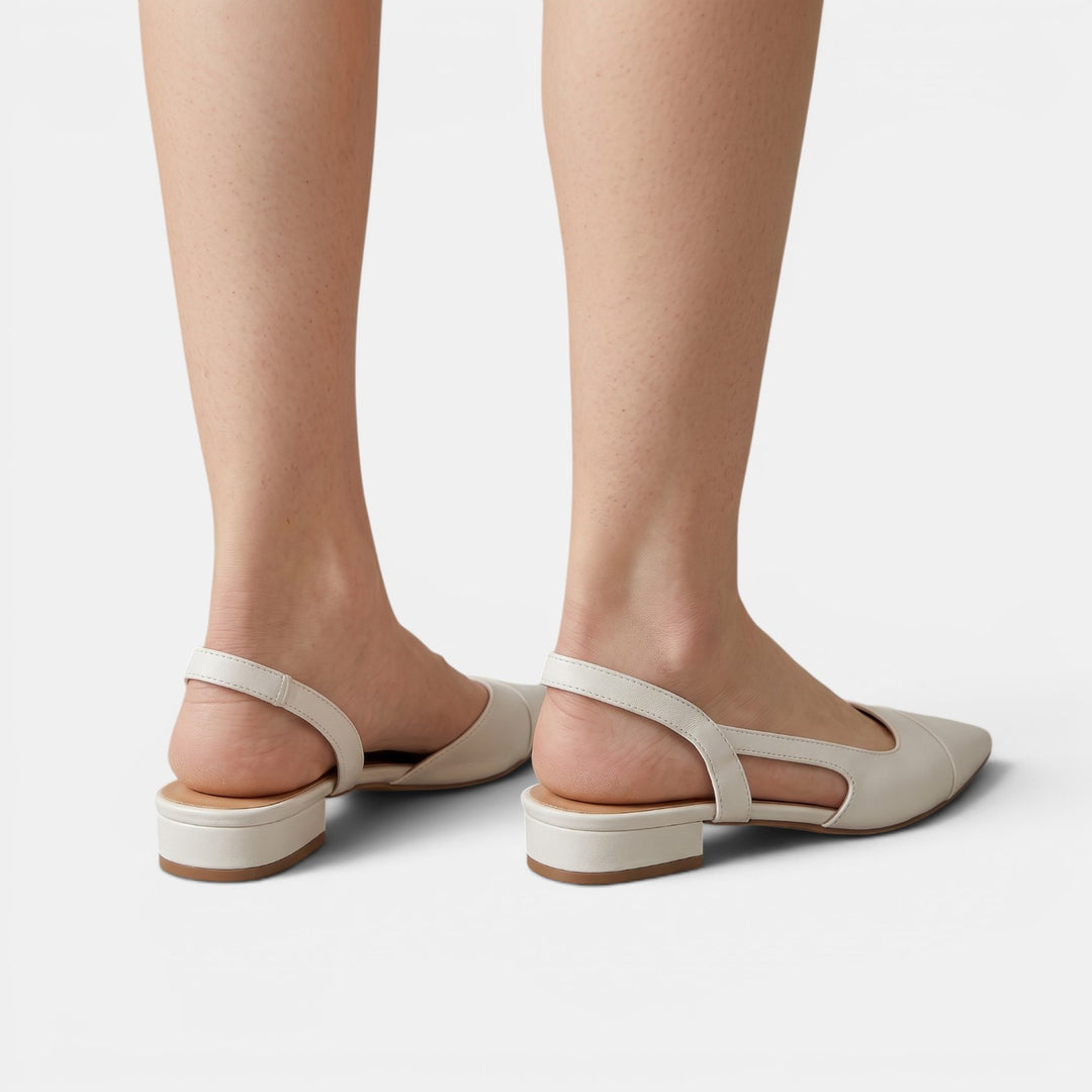 Sandalias Mujer Tacón Bajo Piel
