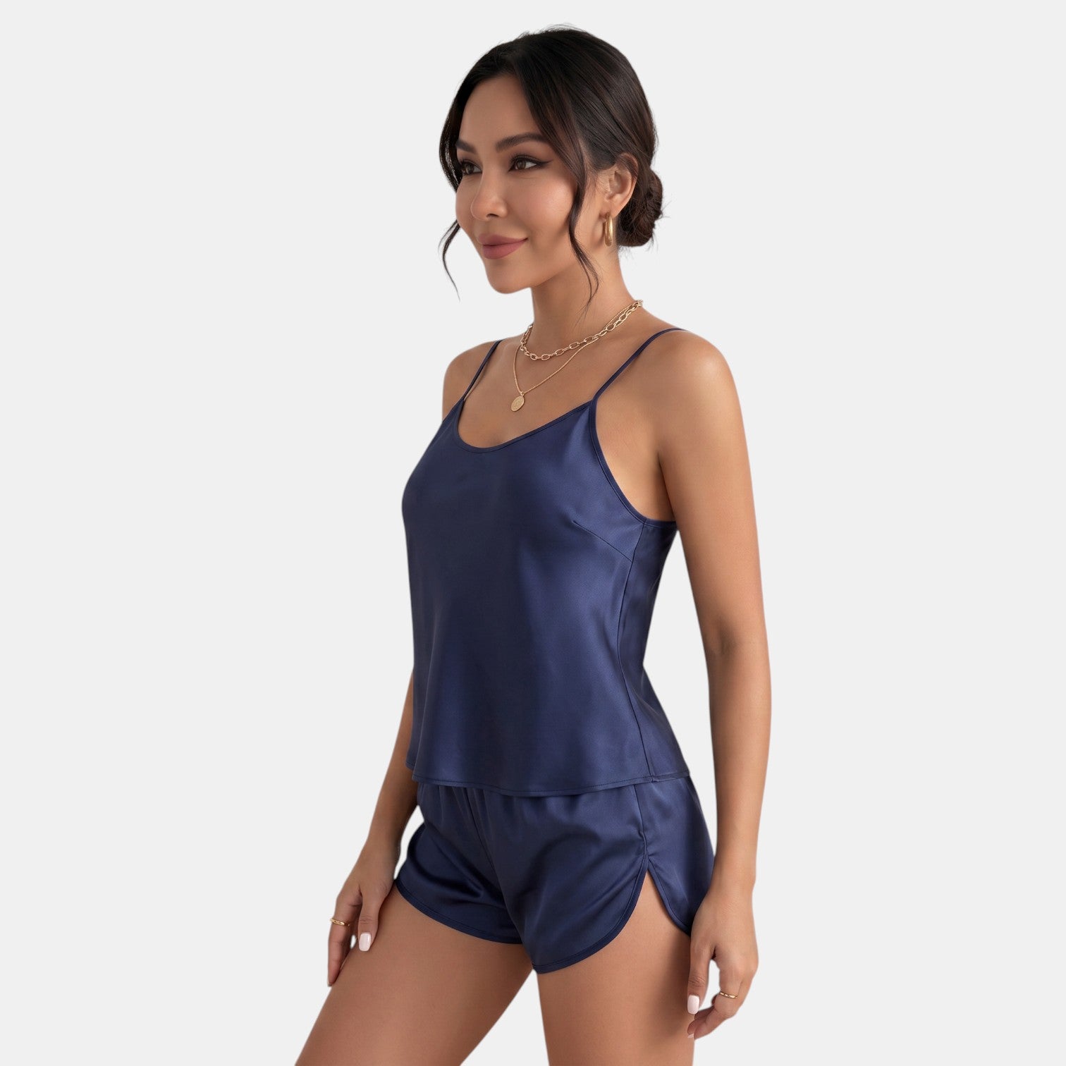 Conjunto de Seda Mujer con Tirantes