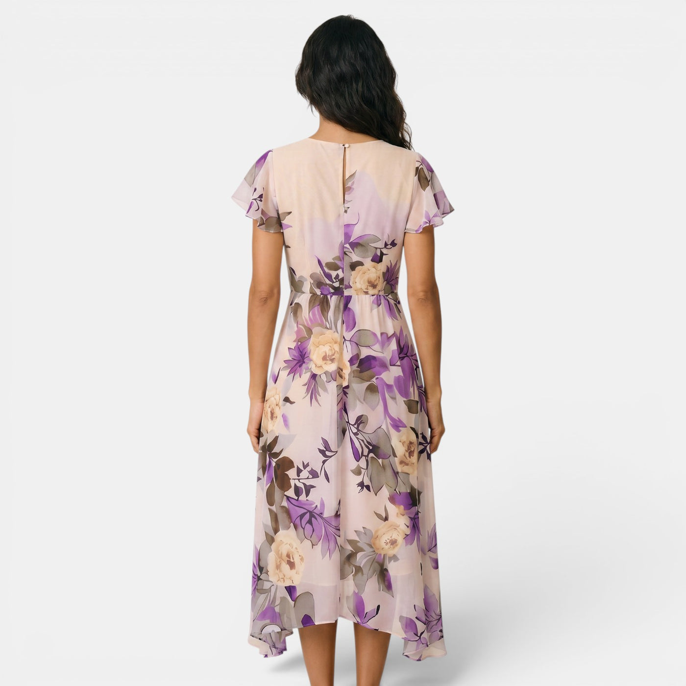 Women's Floral Boho Midi Dress