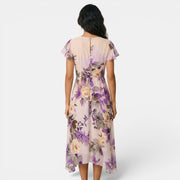 Women's Floral Boho Midi Dress