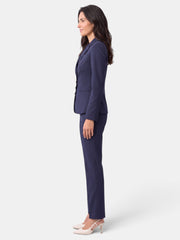 Traje Mujer Oficina Blazer Asimétrico