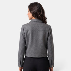 Chaqueta Mujer de Lana con Cremallera