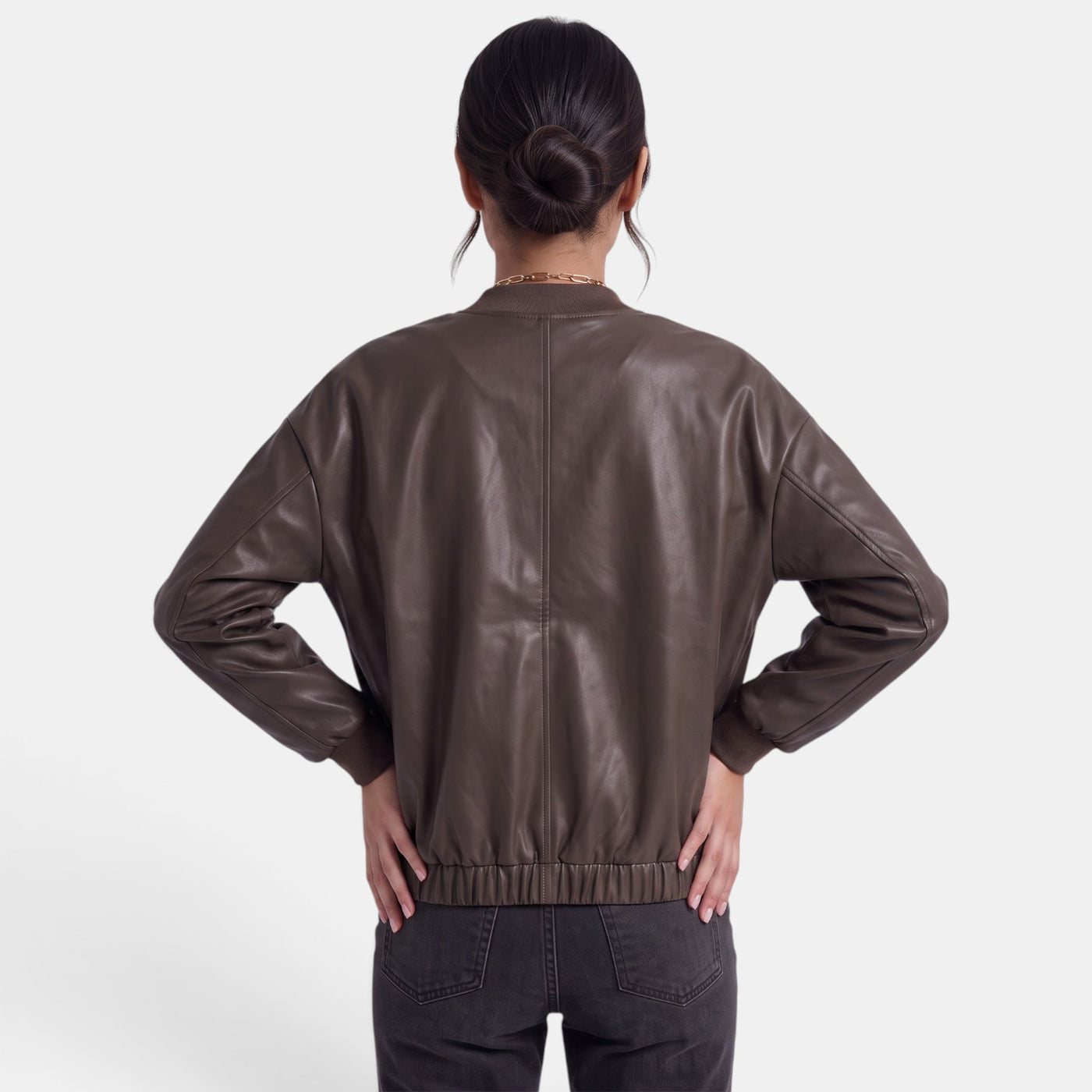 Women's Faux Leather Biker Jacket