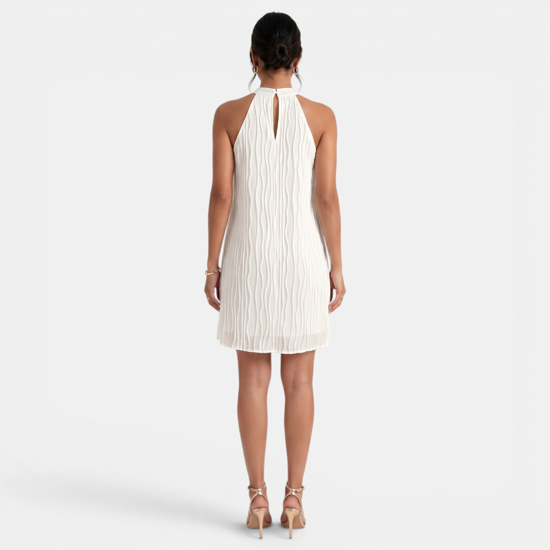 Vestido Midi Blanco Mujer Verano
