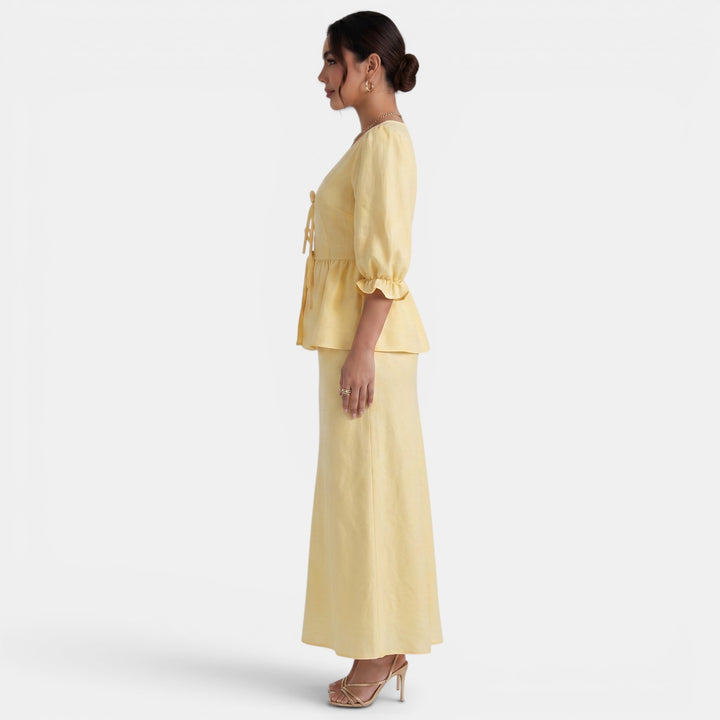 Conjunto Elegante Falda Maxi Verano