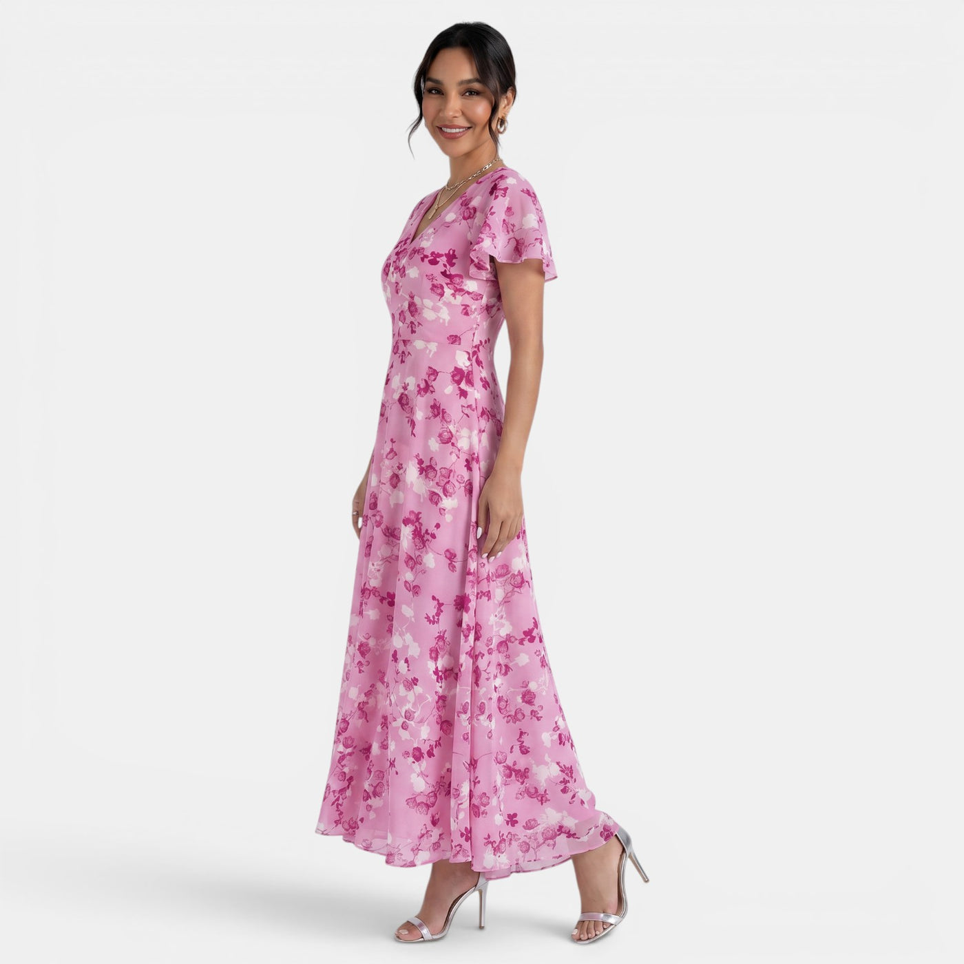 Vestido Maxi Floral Mujer Verano