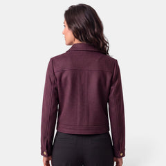 Chaqueta Mujer de Lana con Cremallera