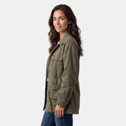Chaqueta Utility Mujer – Estilo Militar Oversize