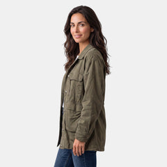 Chaqueta Utility Mujer – Estilo Militar Oversize