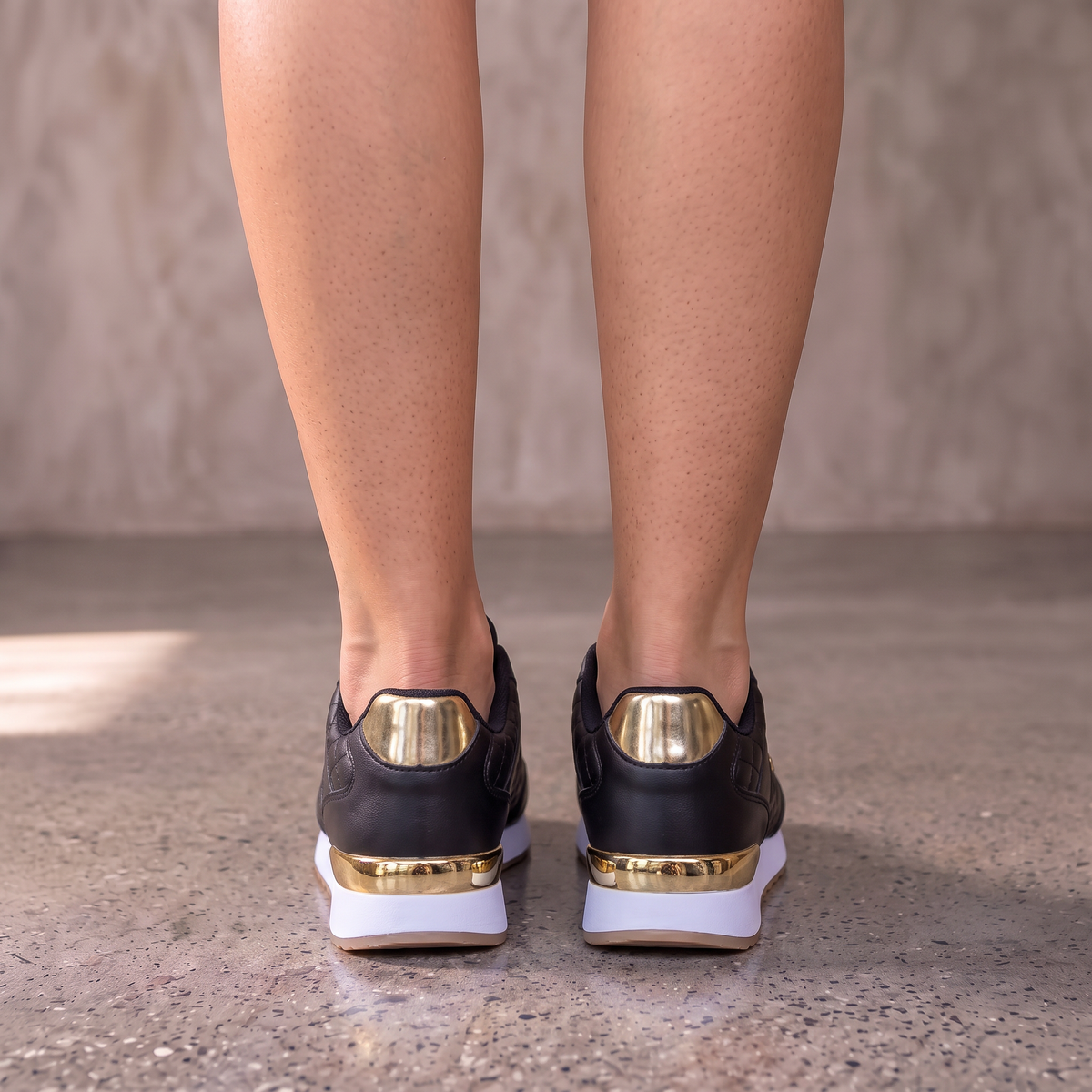 Zapatillas Mujer Cuadros con Cordones