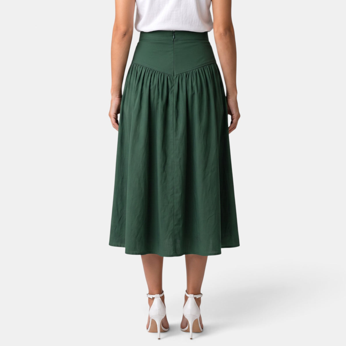 Women's A-Line Midi Skirt