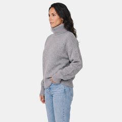 Jersey de Cuello Alto Mujer Premium – 100% Cashmere Elegante