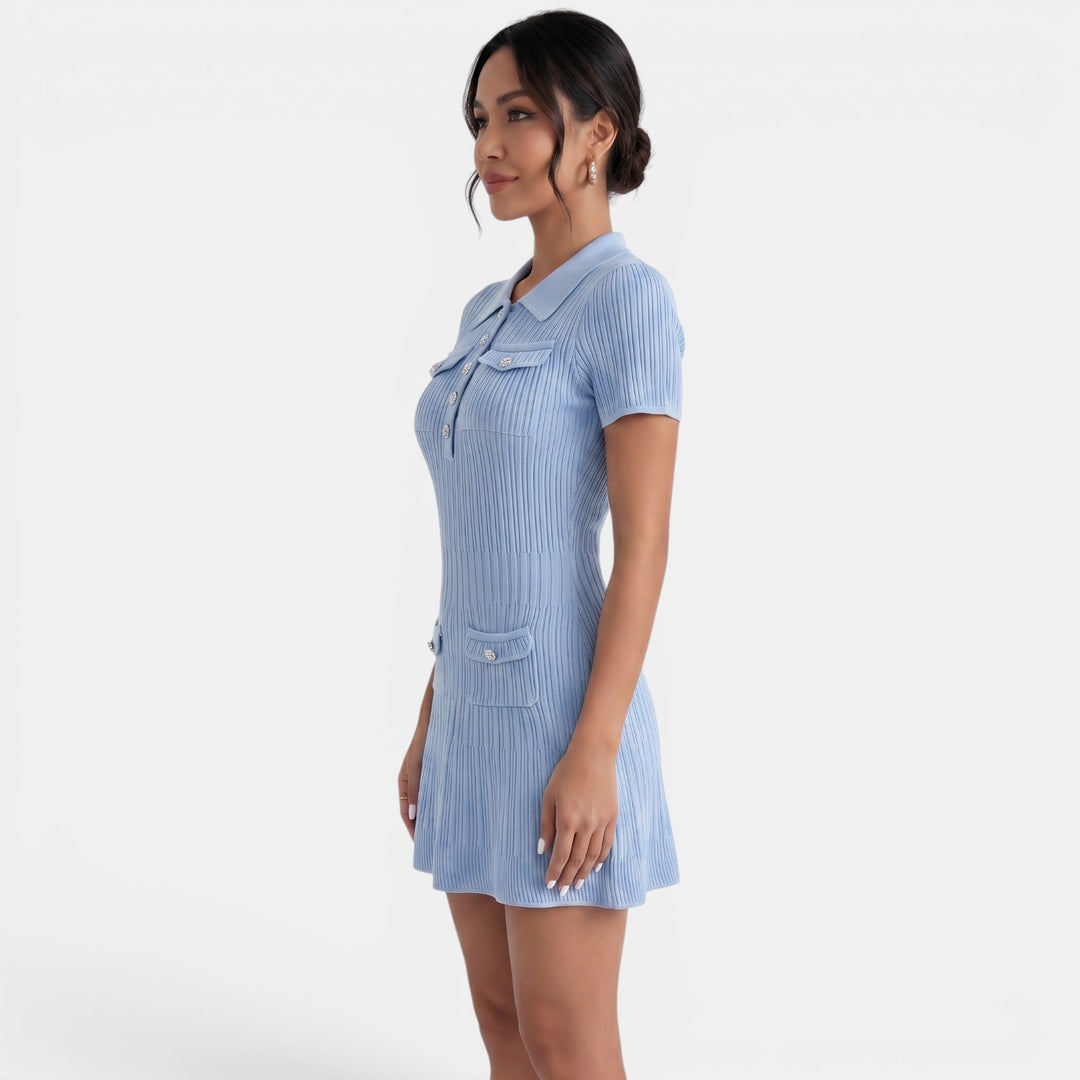 Vestido Corto Punto Verano Mujer