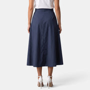 Falda Midi Mujer Cintura Alta