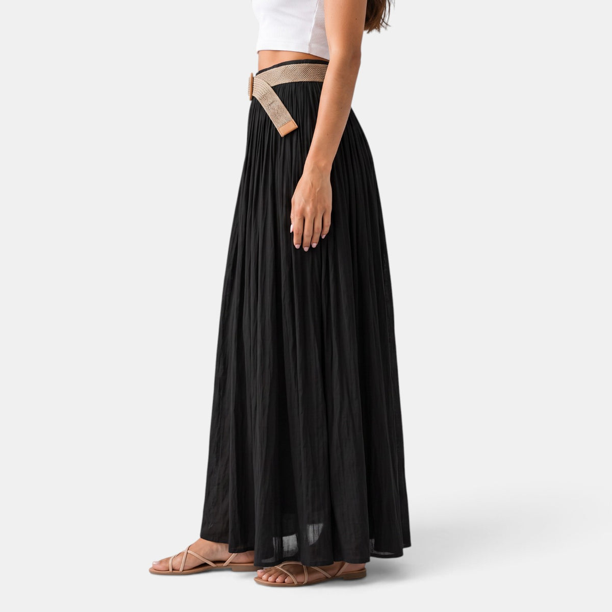 Falda Maxi Mujer Cintura Elástica