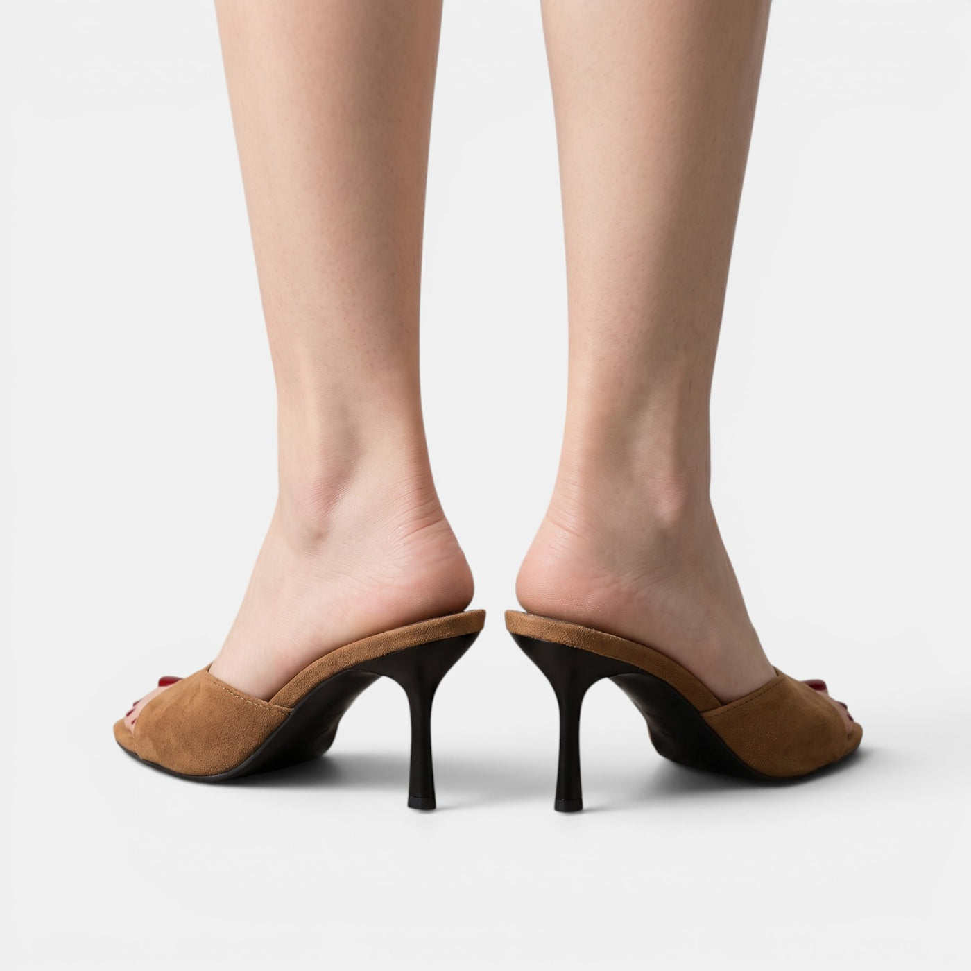 Women's Suede Heel Sandals