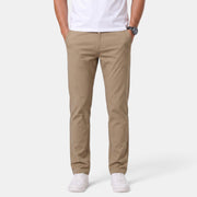 Pantalón Hombre Slim Fit Elástico Corte Recto Casual Elegante