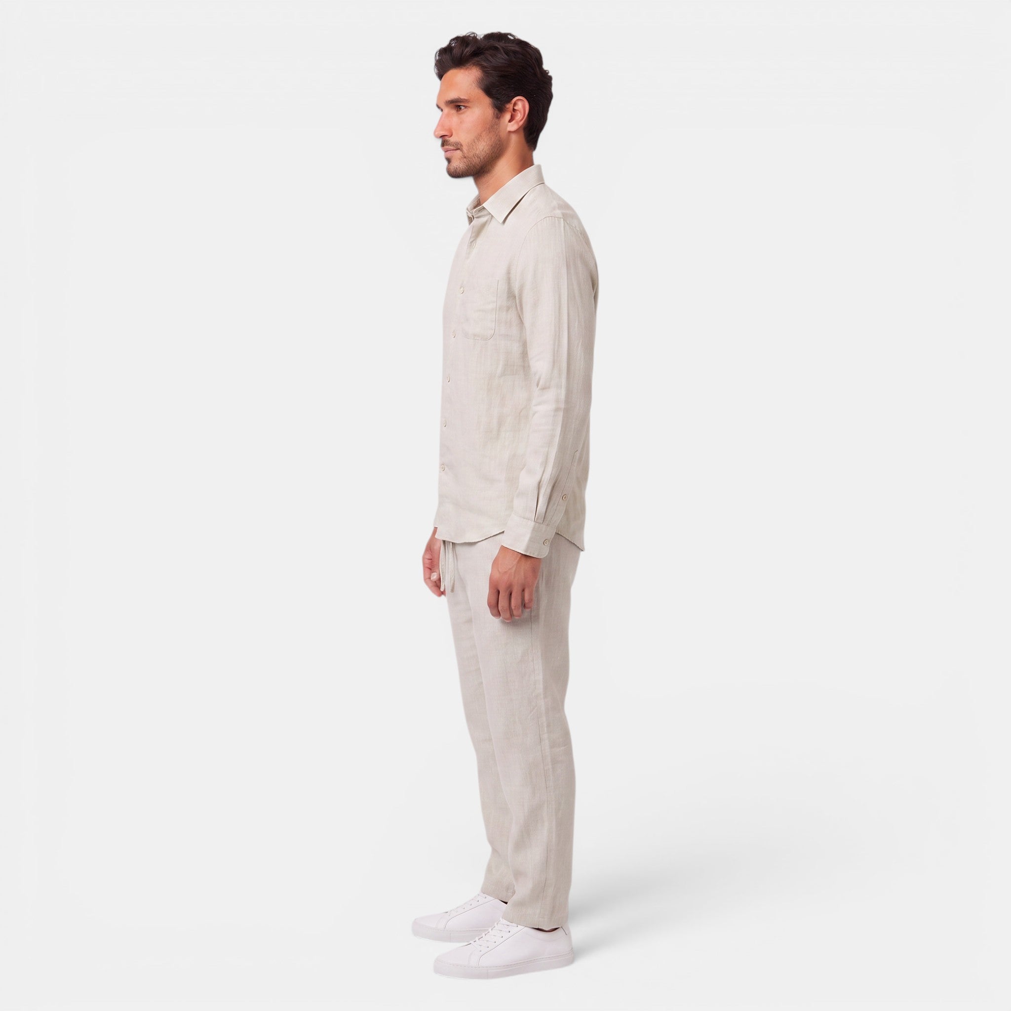 Men's Premium Linen Set – Breathable Summer Outfit