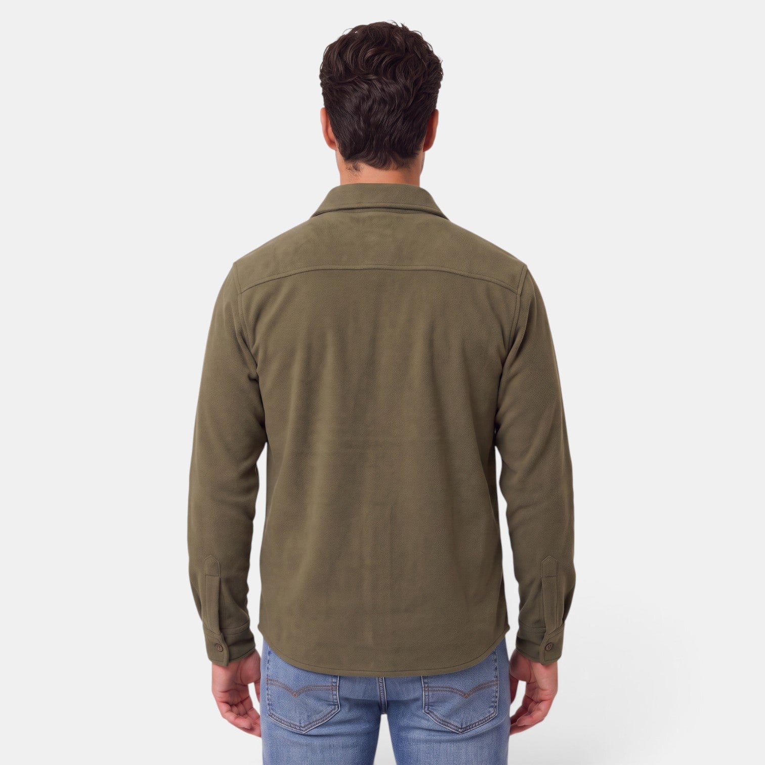 Sobrecamisa Hombre Algodón Premium Casual Manga Larga Holgada
