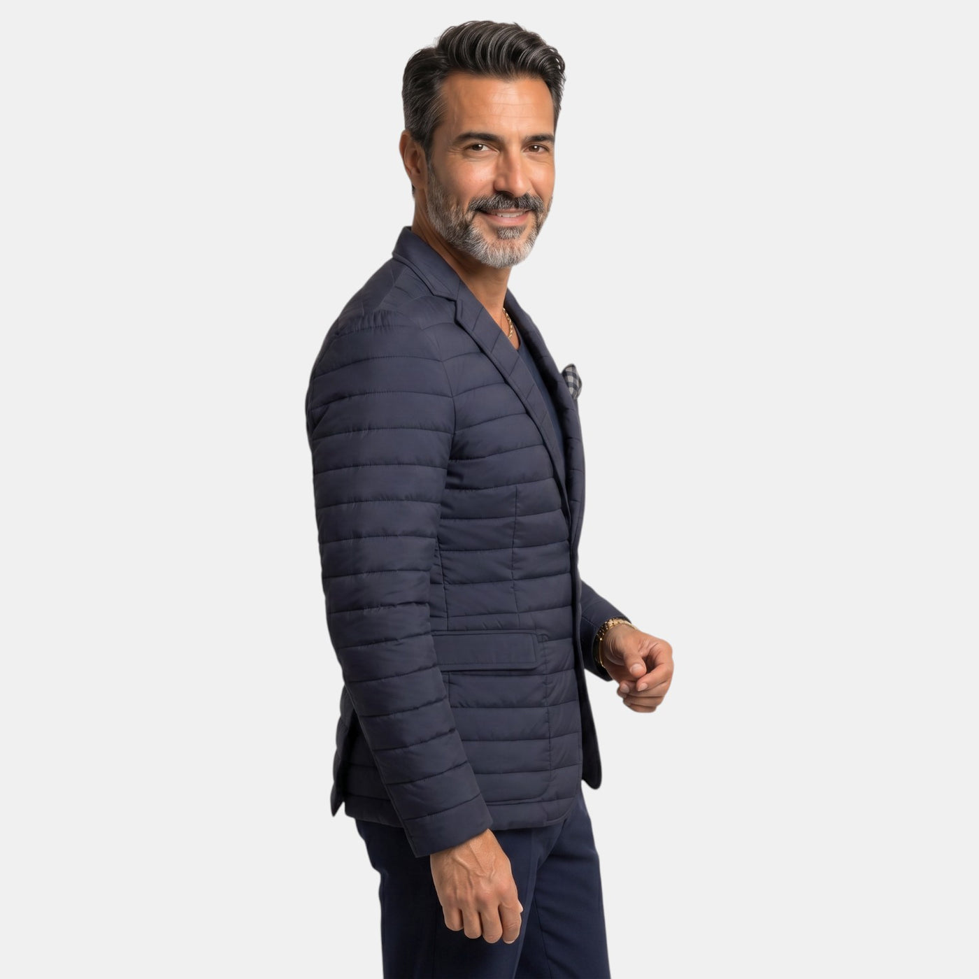 Men's Premium Quilted Blazer - Lightweight Cotton Jacket for Autumn and Winter