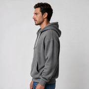 Sudadera Hombre Textura Gofre con Capucha y Cremallera