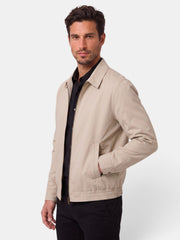 Chaqueta Hombre Cremallera Cuello Clásico