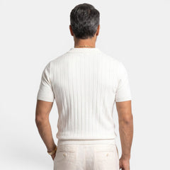 Men's Wool Polo Shirt - Short Sleeve, Machine Washable