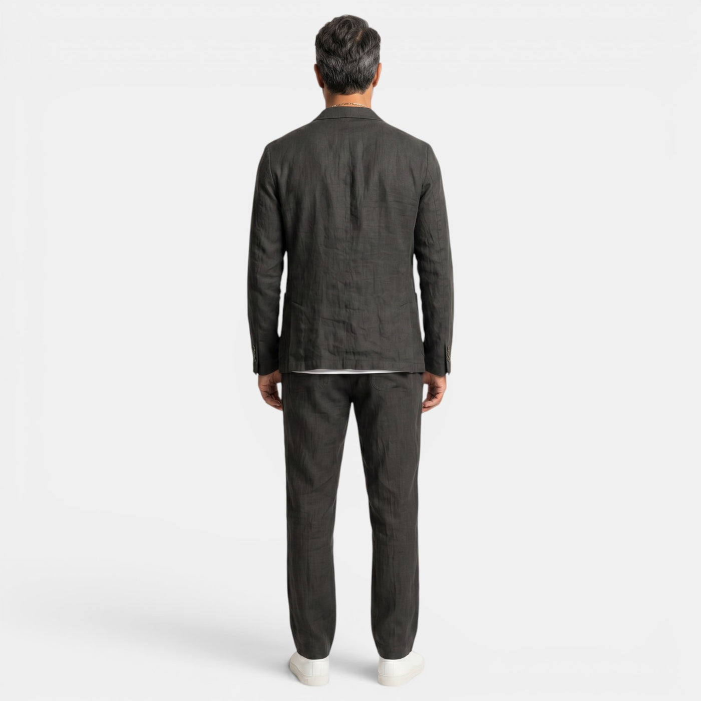 Men's Premium Linen Suit – Elegant Blazer and Pants Set for Summer