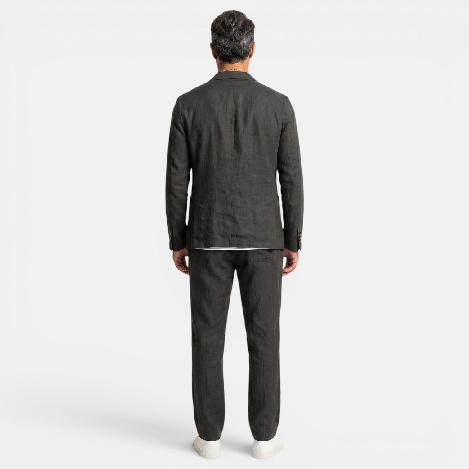 Men's Premium Linen Suit – Elegant Blazer and Pants Set for Summer