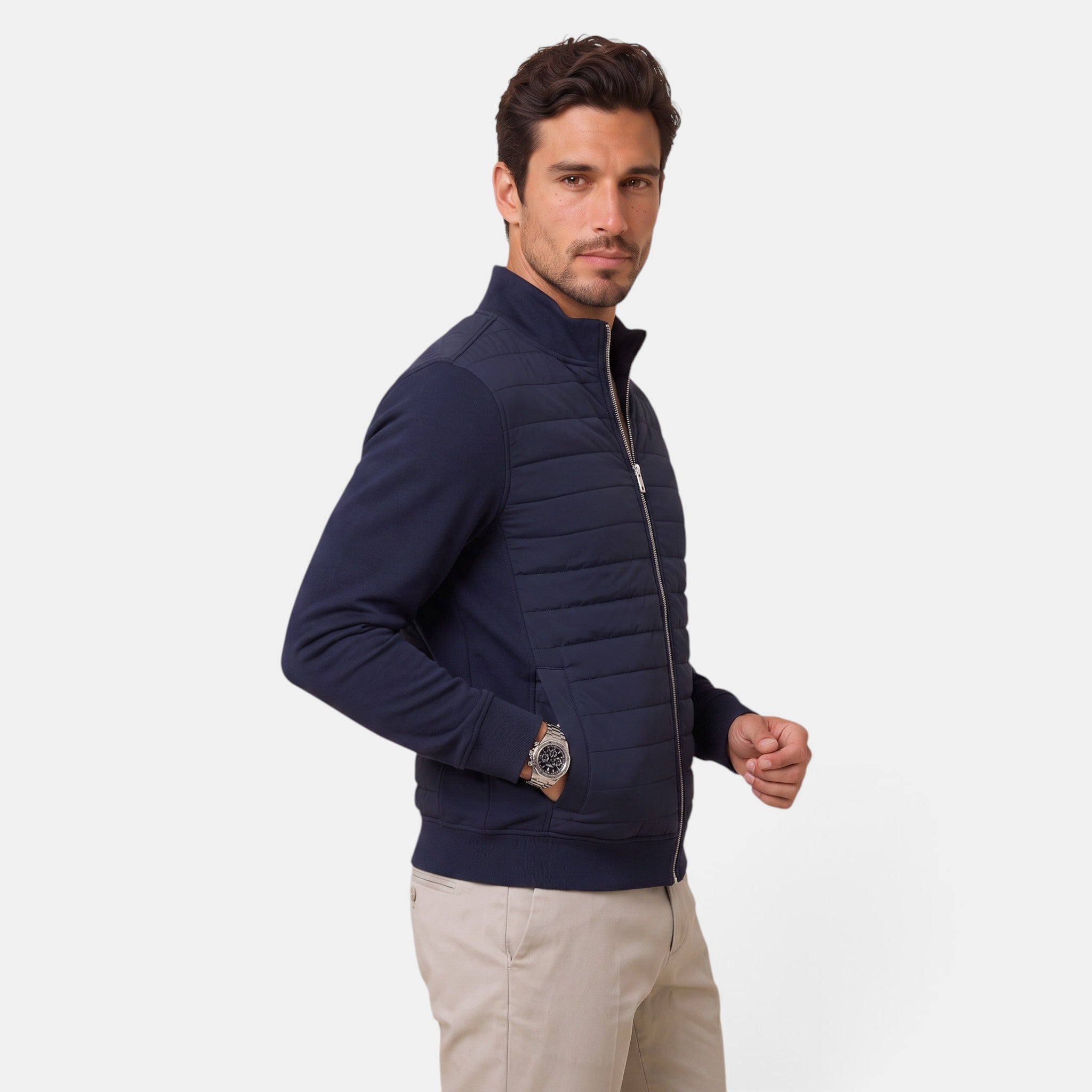 Chaqueta Acolchada Hombre Premium – Cálida, Ligera y Suave