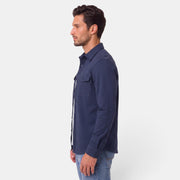 Sobrecamisa Hombre Algodón Premium Casual Manga Larga Holgada