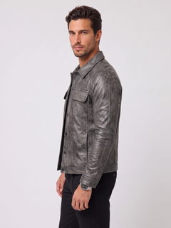 Men's Lambskin Nappa Leather Jacket - Slim Fit