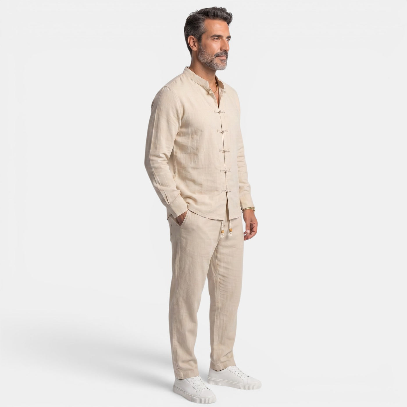 Men's Cotton and Linen Style Set