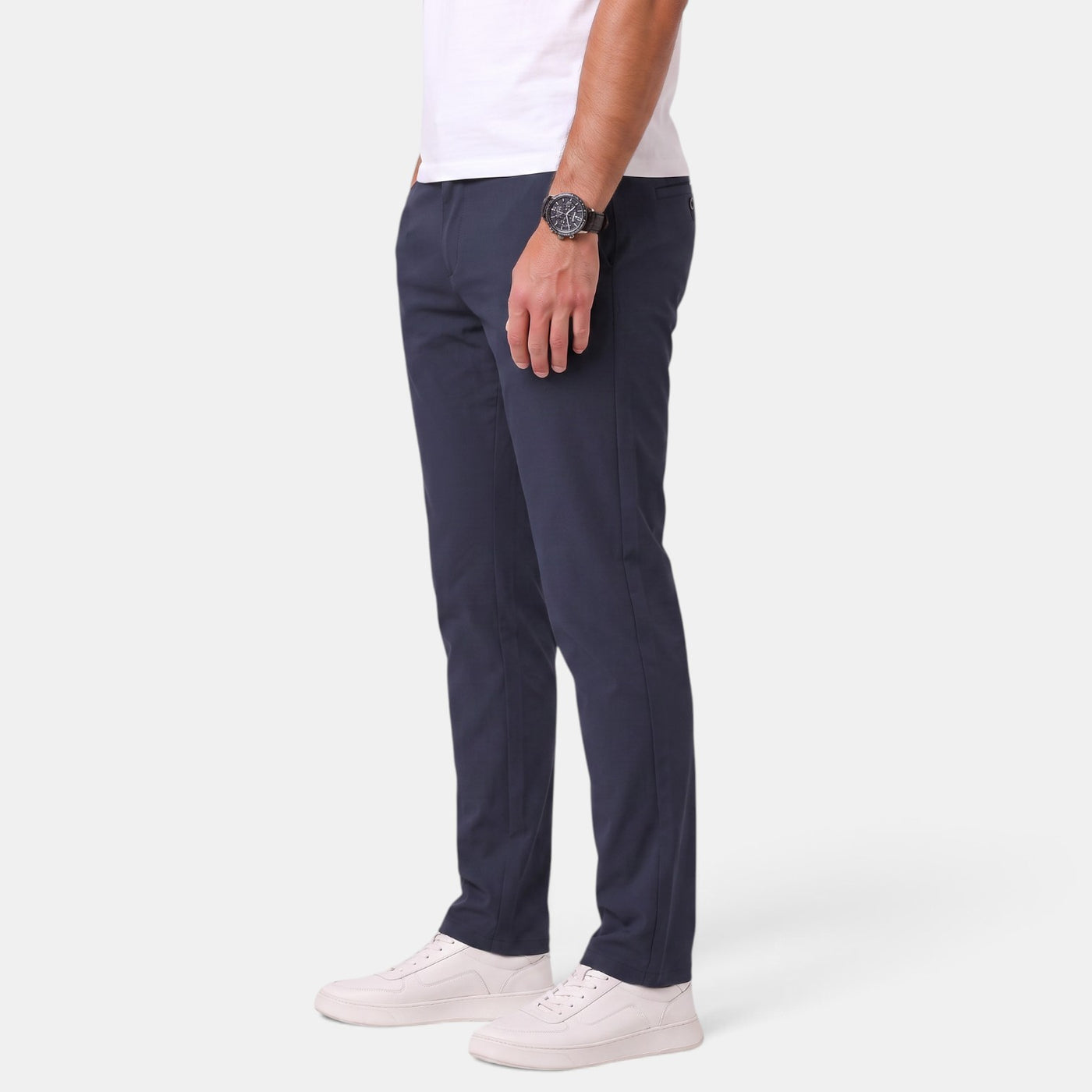 Pantalón Hombre Slim Fit Elástico Corte Recto Casual Elegante