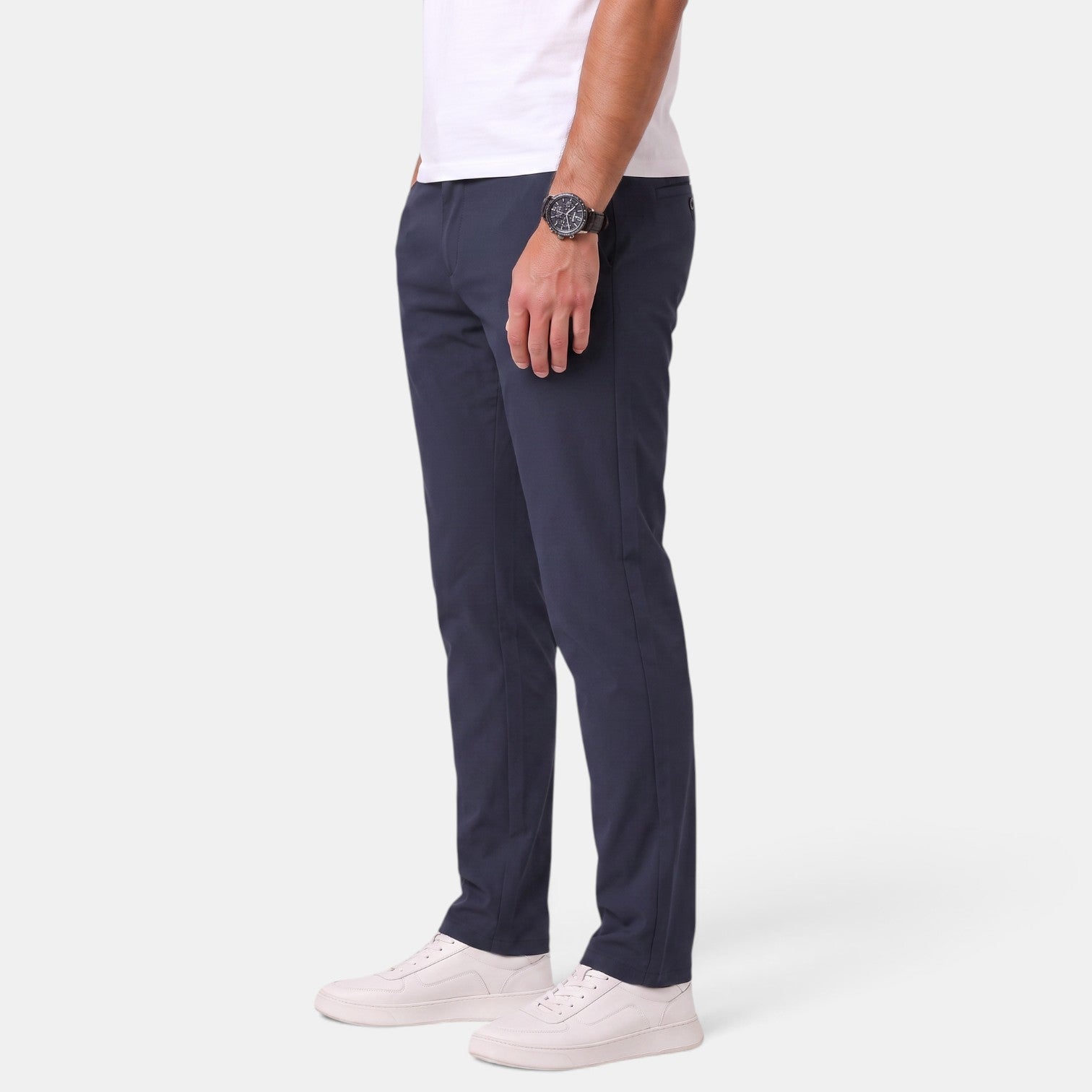 Pantalón Hombre Slim Fit Elástico Corte Recto Casual Elegante
