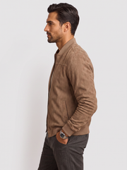 Chaqueta Bomber Hombre Premium – Bomber Efecto Ante Ligera