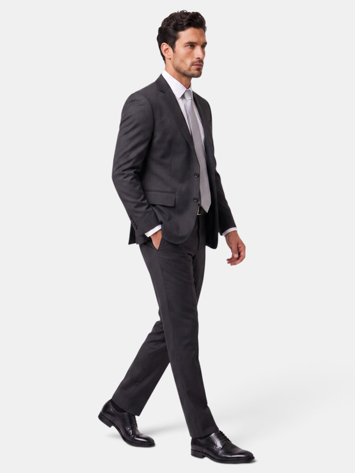 Traje Hombre Negro Elegante Oficina
