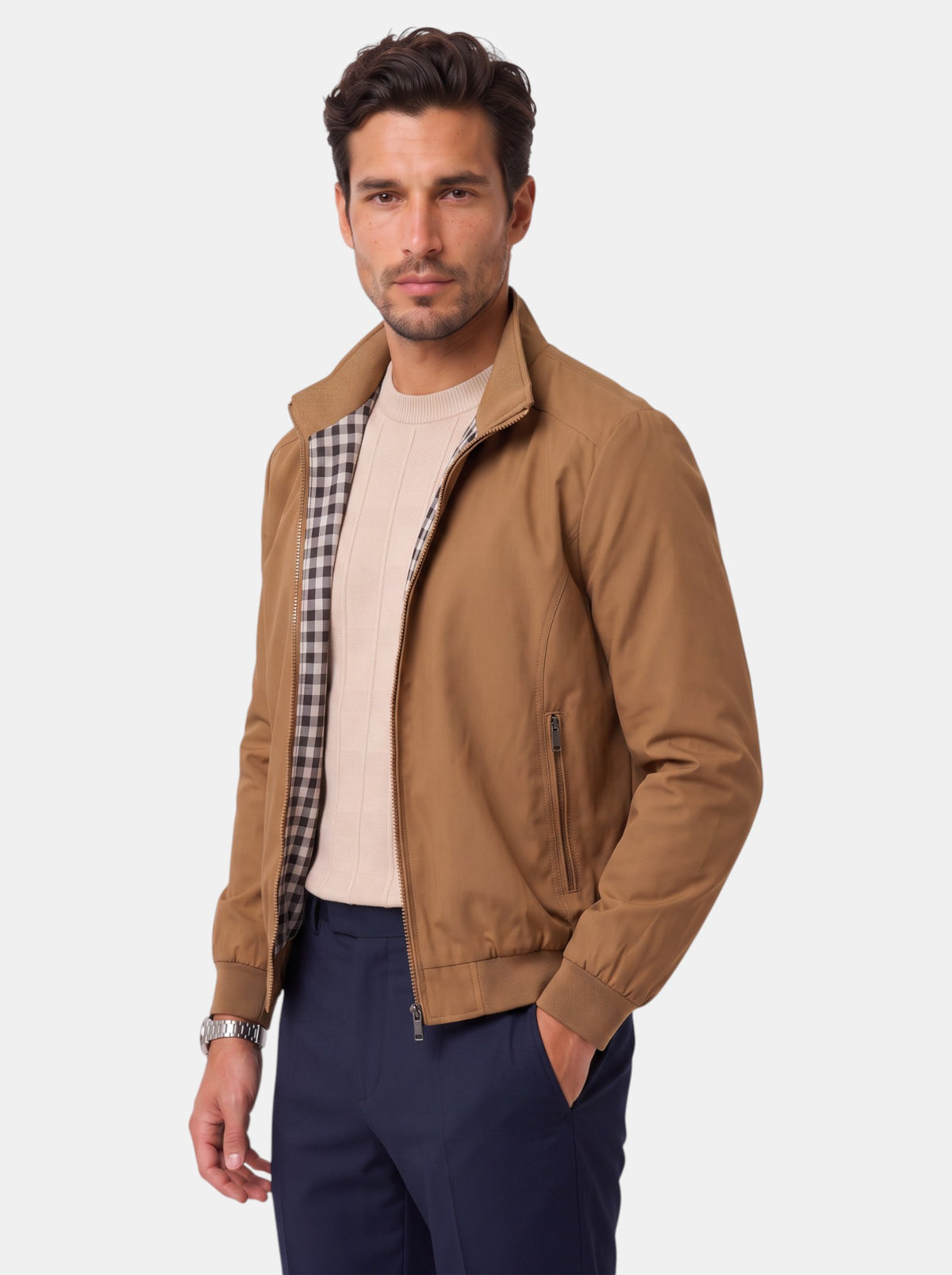 Chaqueta Casual Hombre Cómoda y Ligera